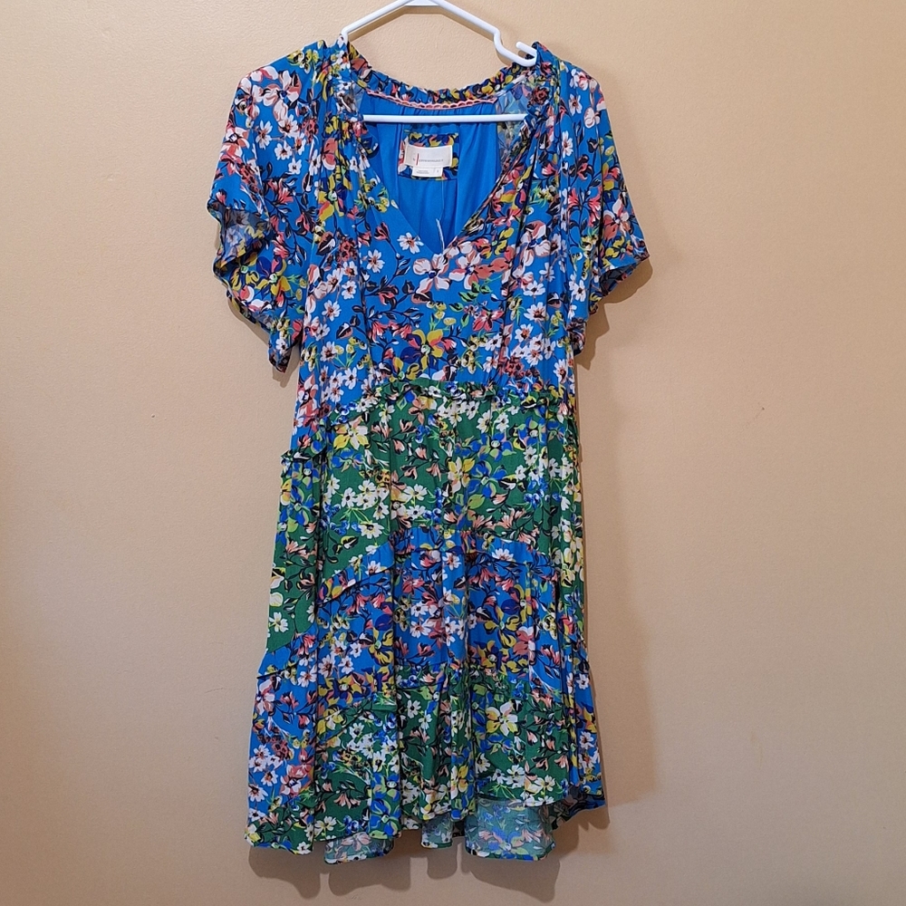 NWT Anthropologie Robin Tiered Floral Mini Dress - Picture 8 of 8